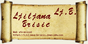 Ljiljana Brisić vizit kartica